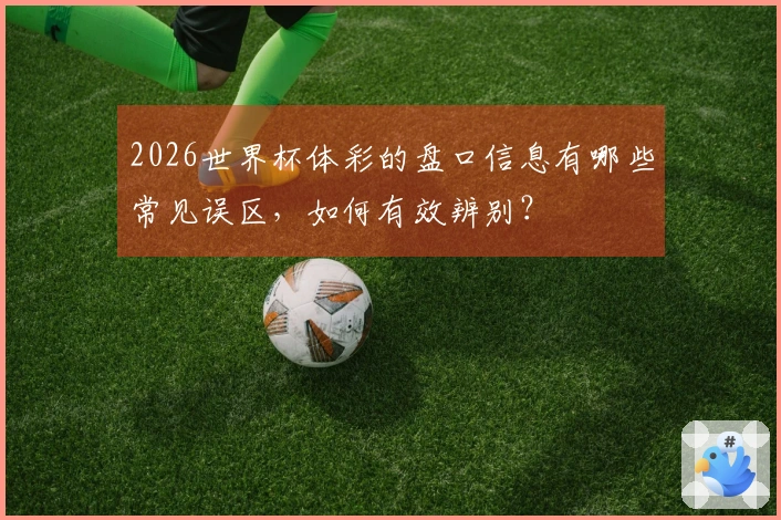 2026世界杯体彩的盘口信息有哪些常见误区，如何有效辨别？